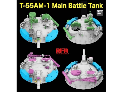 T-55 Am-1 Main Battle Tank With Workable Tracks - zdjęcie 4