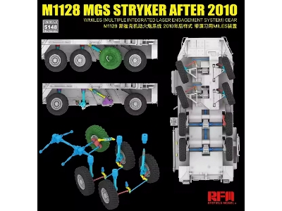 M1128 Mgs Stryker After 2010 With 3d Printed Gun Barrel W/ Miles (Multiple Integrated Laser Engagement System) Gear - zdjęcie 5