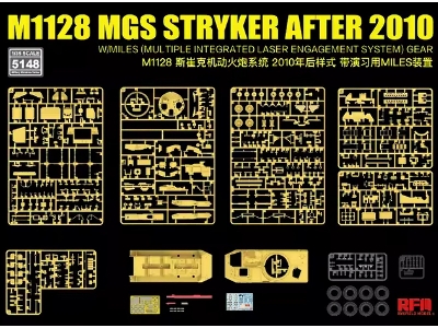 M1128 Mgs Stryker After 2010 With 3d Printed Gun Barrel W/ Miles (Multiple Integrated Laser Engagement System) Gear - zdjęcie 6