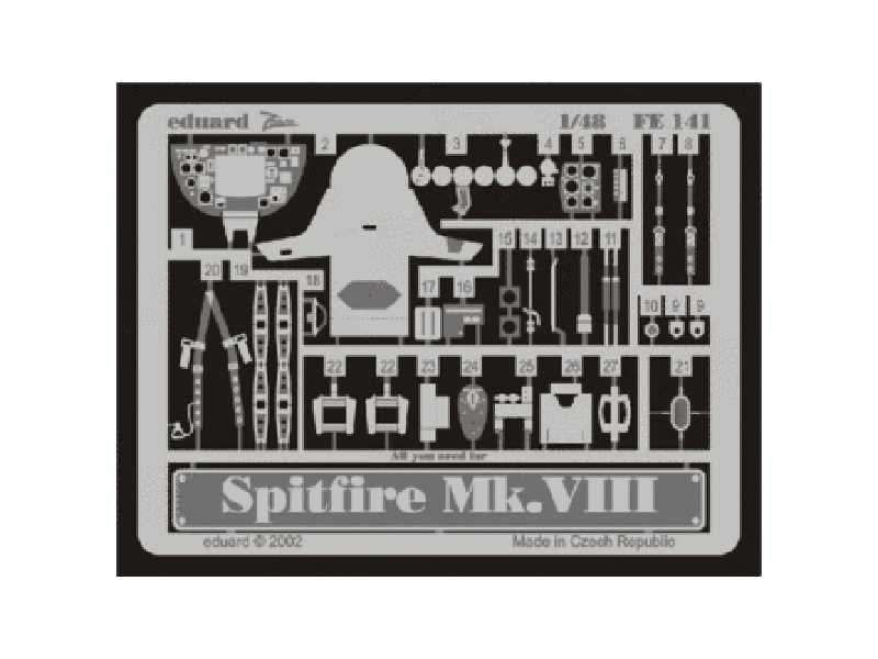 Spitfire Mk. VIII 1/48 - Icm - blaszki - zdjęcie 1 Spitfire Mk. VIII 1/48 - Icm - blaszki - zdjęcie 1
