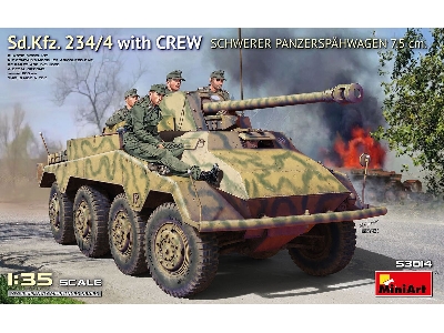 Sd.Kfz. 234/4 Schwerer Panzerspahwagen 7,5 Cm With Crew - zdjęcie 1