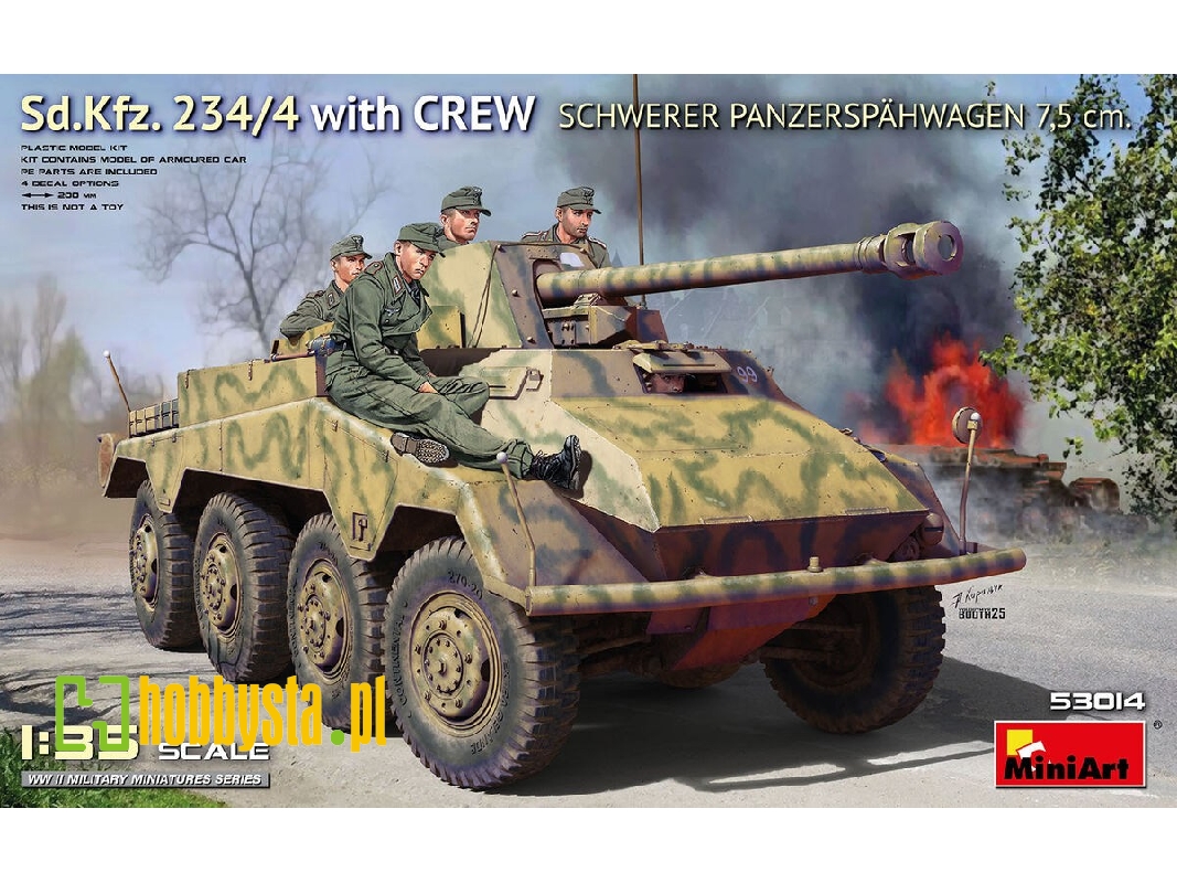 Sd.Kfz. 234/4 Schwerer Panzerspahwagen 7,5 Cm With Crew - zdjęcie 1