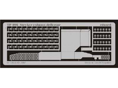  Stryker exhaust deflector 1/35 - Trumpeter - blaszki - zdjęcie 1