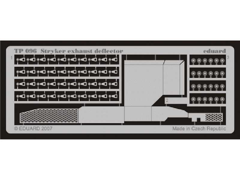  Stryker exhaust deflector 1/35 - Trumpeter - blaszki - zdjęcie 1