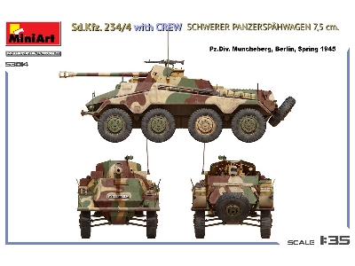 Sd.Kfz. 234/4 Schwerer Panzerspahwagen 7,5 Cm With Crew - zdjęcie 13