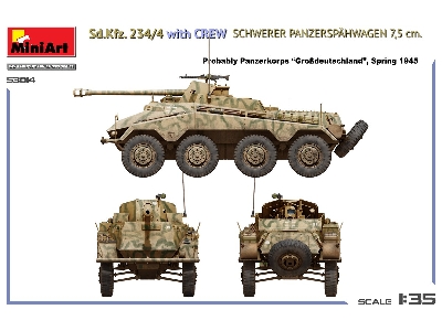 Sd.Kfz. 234/4 Schwerer Panzerspahwagen 7,5 Cm With Crew - zdjęcie 15