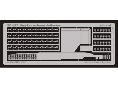  Stryker exhaust deflector 1/35 - Afv Club - blaszki - zdjęcie 1