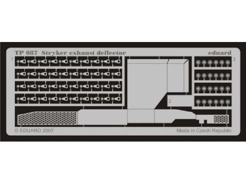 Stryker exhaust deflector 1/35 - Afv Club - blaszki - zdjęcie 1 Stryker exhaust deflector 1/35 - Afv Club - blaszki - zdjęcie 1