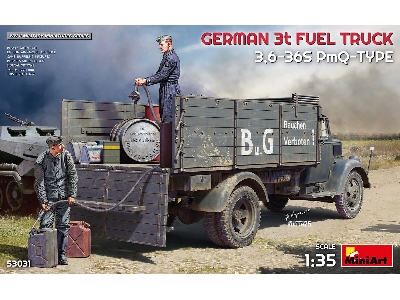 German 3t Fuel Truck 3,6-36s Pmq-type - zdjęcie 1