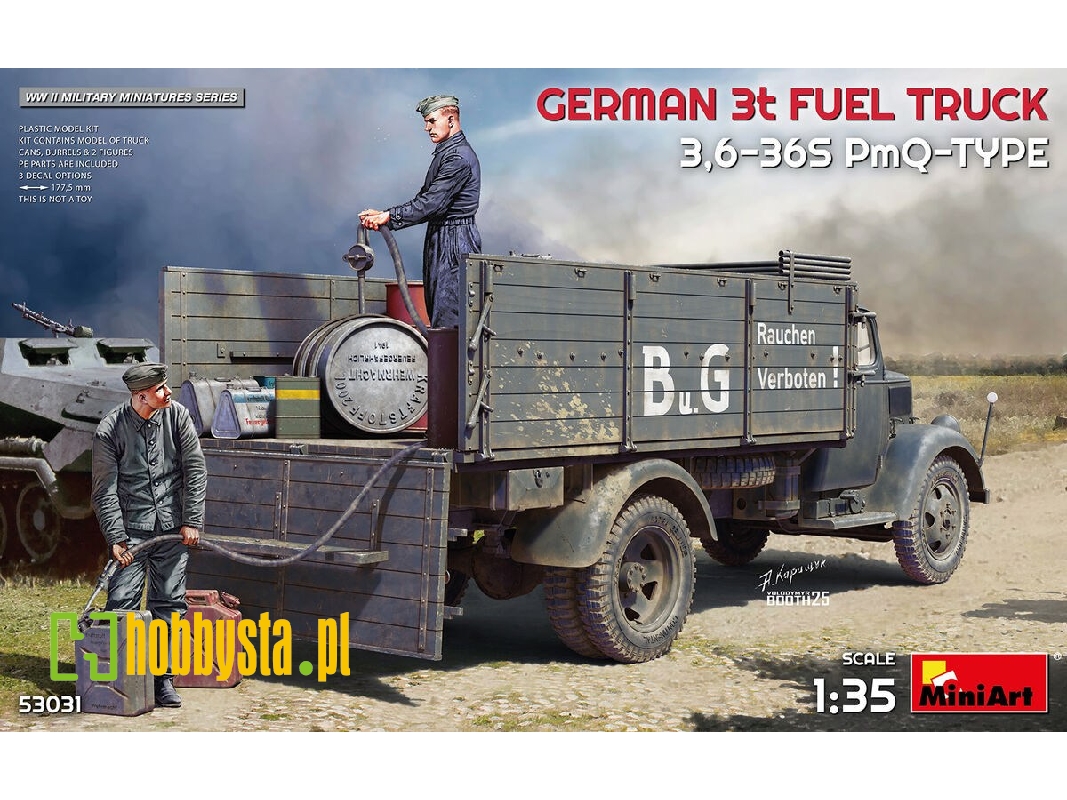 German 3t Fuel Truck 3,6-36s Pmq-type - zdjęcie 1