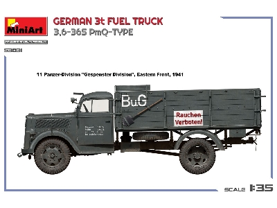 German 3t Fuel Truck 3,6-36s Pmq-type - zdjęcie 2