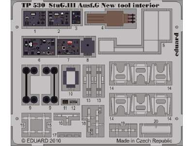  StuG. III Ausf. G interior new tool 1/35 - Dragon - blaszki - zdjęcie 1