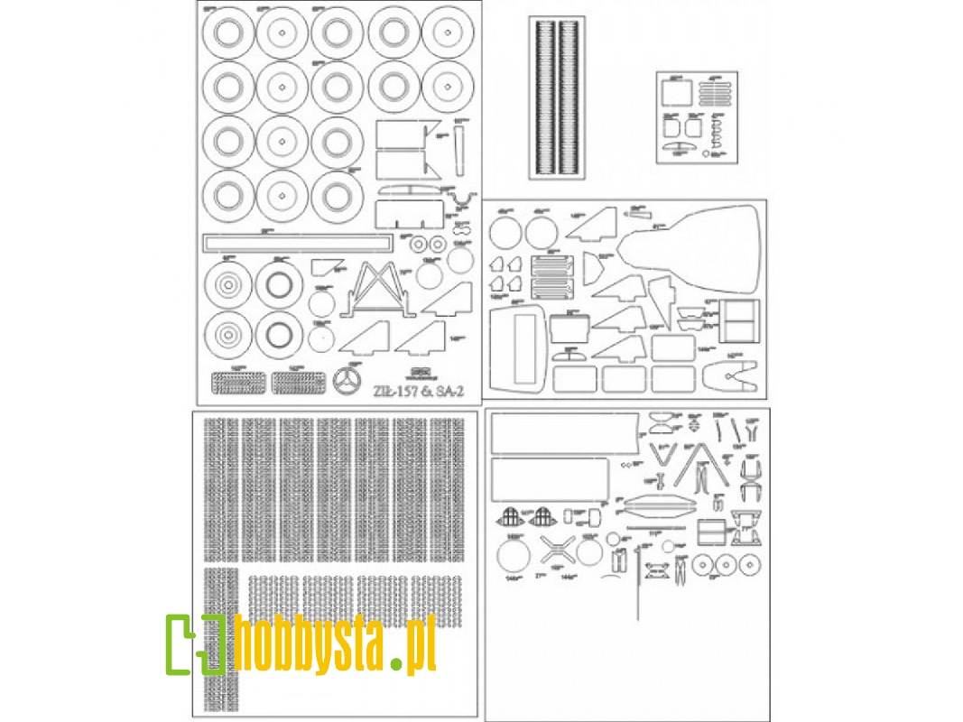 Ził-157 & Sa-2 - Elementy Wycięte Laserem - zdjęcie 1