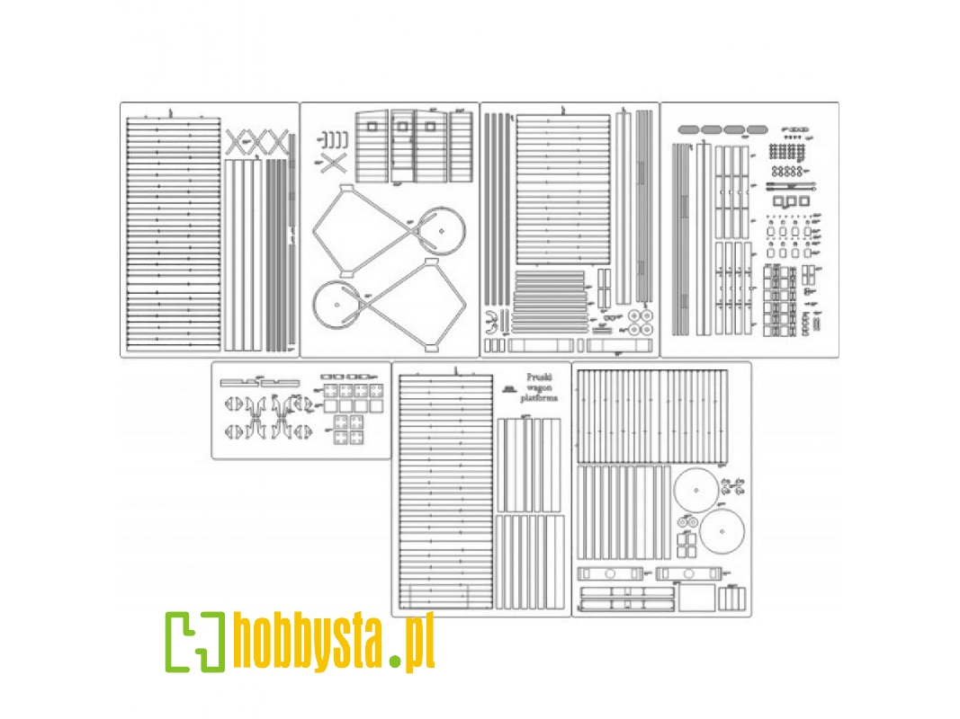 Pruski Wagon Platforma - Szkielet, Detale - zdjęcie 1