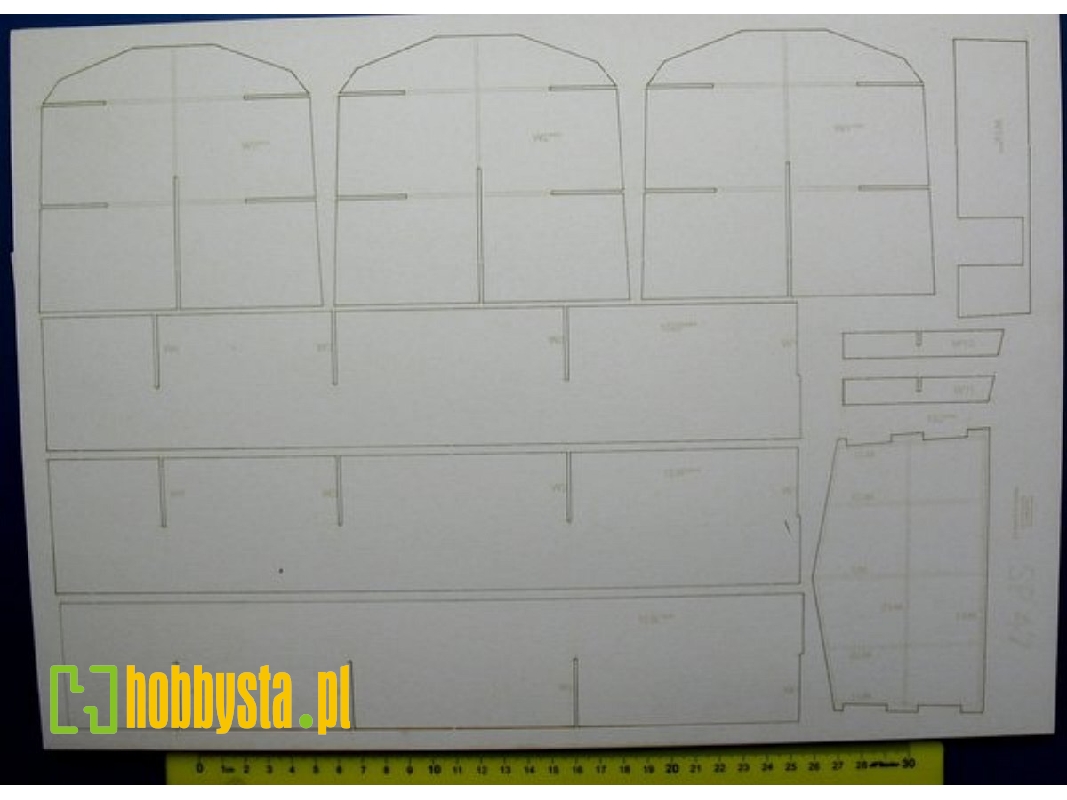 Lokomotywa Sp 47 - Zestaw Elementów Wyciętych Laserem - zdjęcie 1