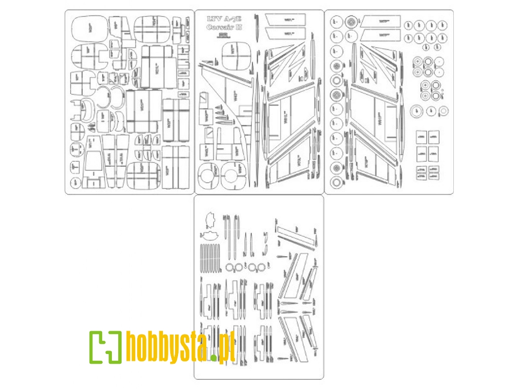 Ltv A-7e Corsair Ii - Szkielet - zdjęcie 1