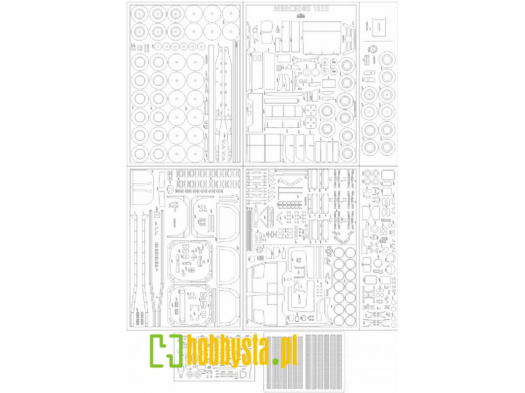Mercedes Actros 1855 - Szkielet, Detale, Bieżniki - zdjęcie 1