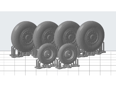 Sukhoi Su-24 - Zestaw Kół - zdjęcie 1
