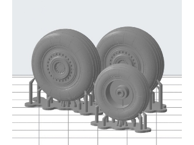 Sukhoi Su-25 - Zestaw Kół - zdjęcie 1