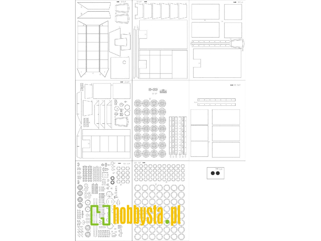 Jagdpanzer E-60 - Szkielet, Detale - zdjęcie 1