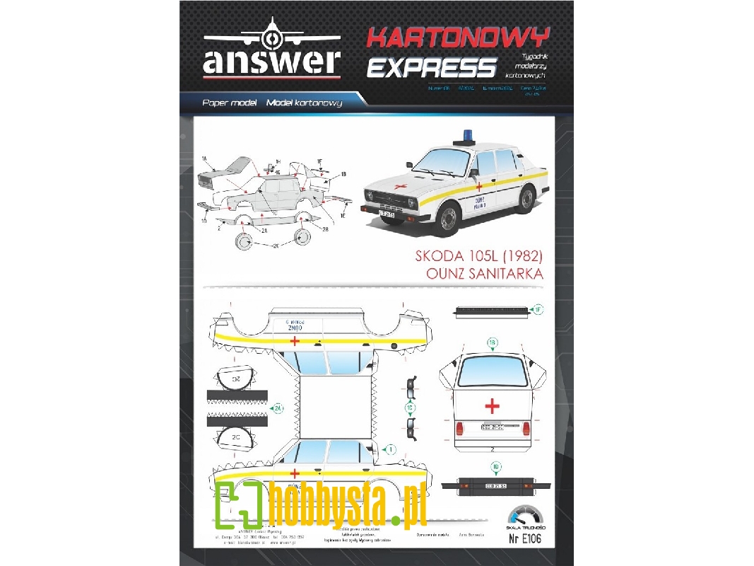 Skoda 105l (1982) Ounz Sanitarka - zdjęcie 1