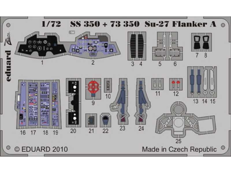  Su-27 Flanker A S. A. 1/72 - Icm - blaszki - zdjęcie 1