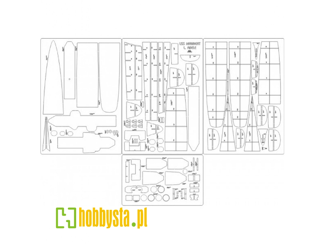 Uss Mannert L. Abele - Szkielet - zdjęcie 1