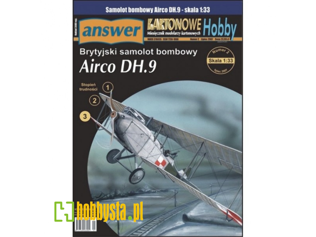 Airco Dh.9 - Brytyjski Samolot Bombowy - zdjęcie 1