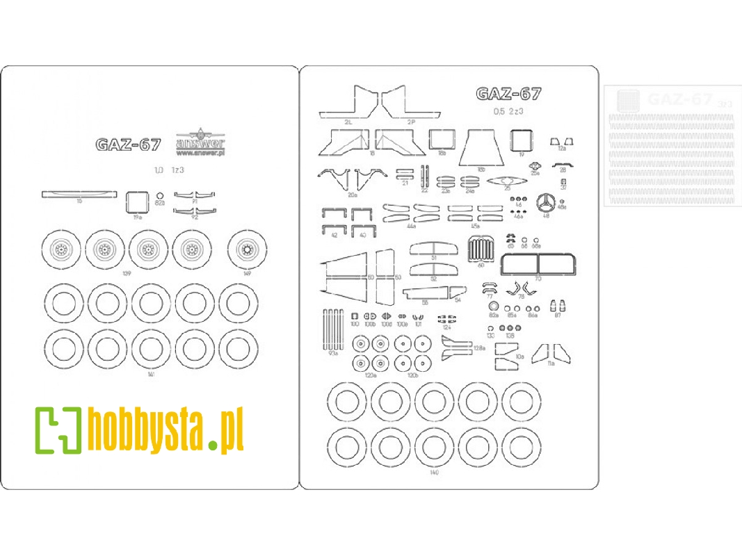 Gaz-67b - Szkielet, Detale, Bieżniki - zdjęcie 1