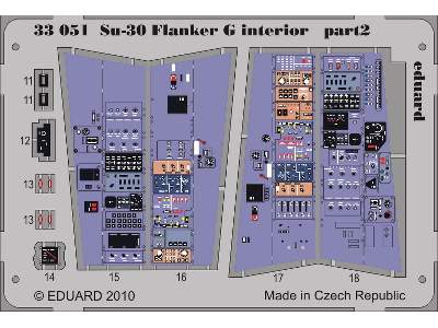  Su-30 Flanker G interior S. A. 1/32 - Trumpeter - blaszki - zdjęcie 3