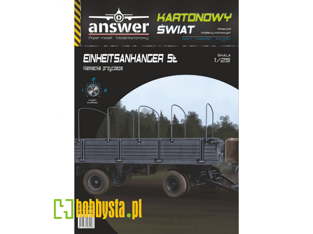 Einheitsanhänger 5t - Niemiecka Przyczepa - zdjęcie 1