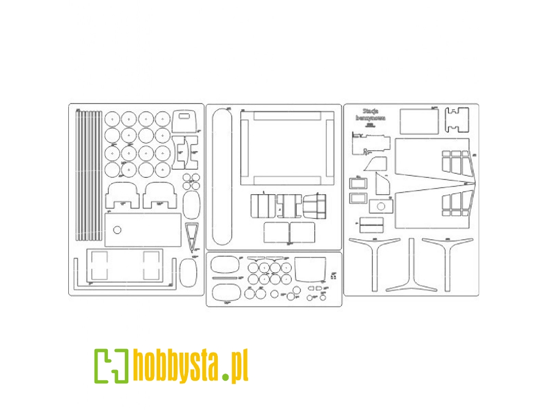 Stacja Benzynowa - Elementy Wycięte Laserem - zdjęcie 1