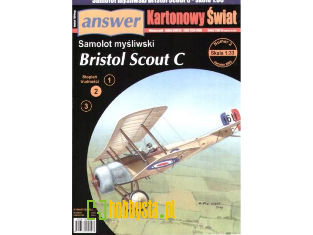 Bristol Scout C - Samolot Myśliwski - zdjęcie 1