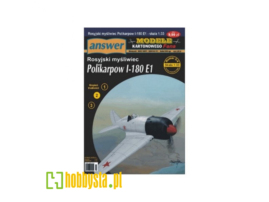 Polikarpow I-180 E1 - Rosyjski Myśliwiec - zdjęcie 1