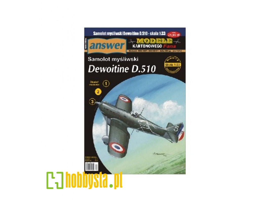 Dewoitine D.510 - Samolot Myśliwski - zdjęcie 1