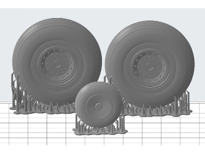 Boeing B-29 Superfortress - Zestaw Kół - zdjęcie 1