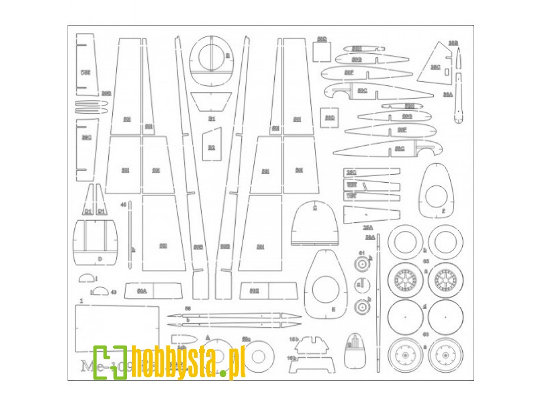 Messerschmitt Bf-109 - Szkielet - zdjęcie 1