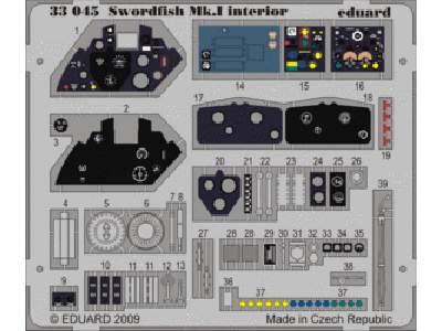  Swordfish Mk. I interior S. A. 1/32 - Trumpeter - blaszki - zdjęcie 1