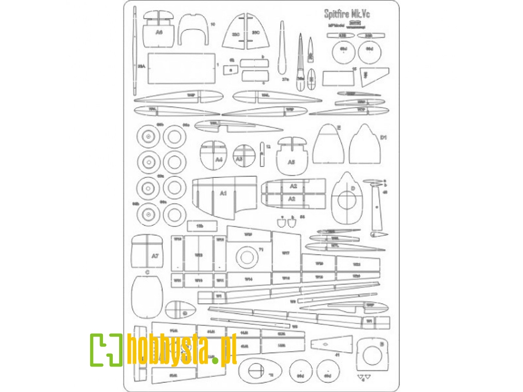 Spitfire Mk.Vc - Szkielet - zdjęcie 1