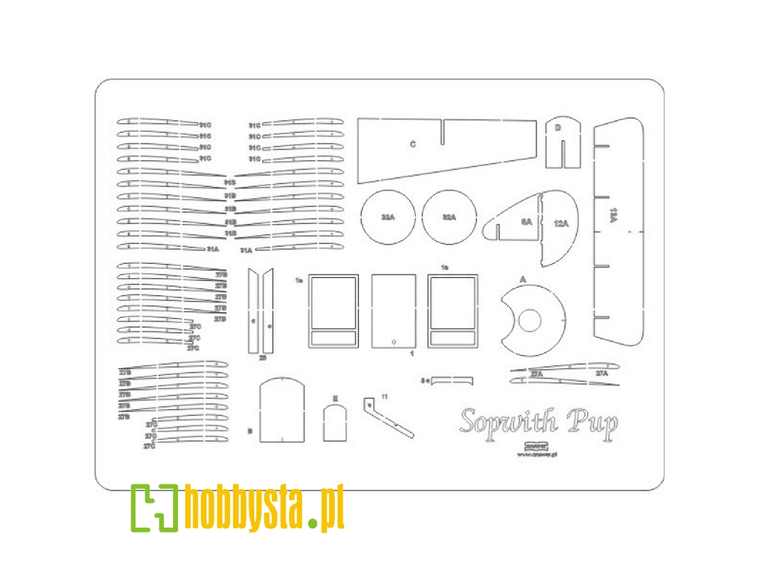 Sopwith Pup - Szkielet - zdjęcie 1