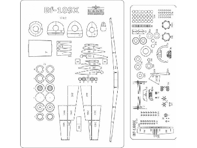 Messerschmitt Bf-109x - Szkielet, Detale - zdjęcie 1