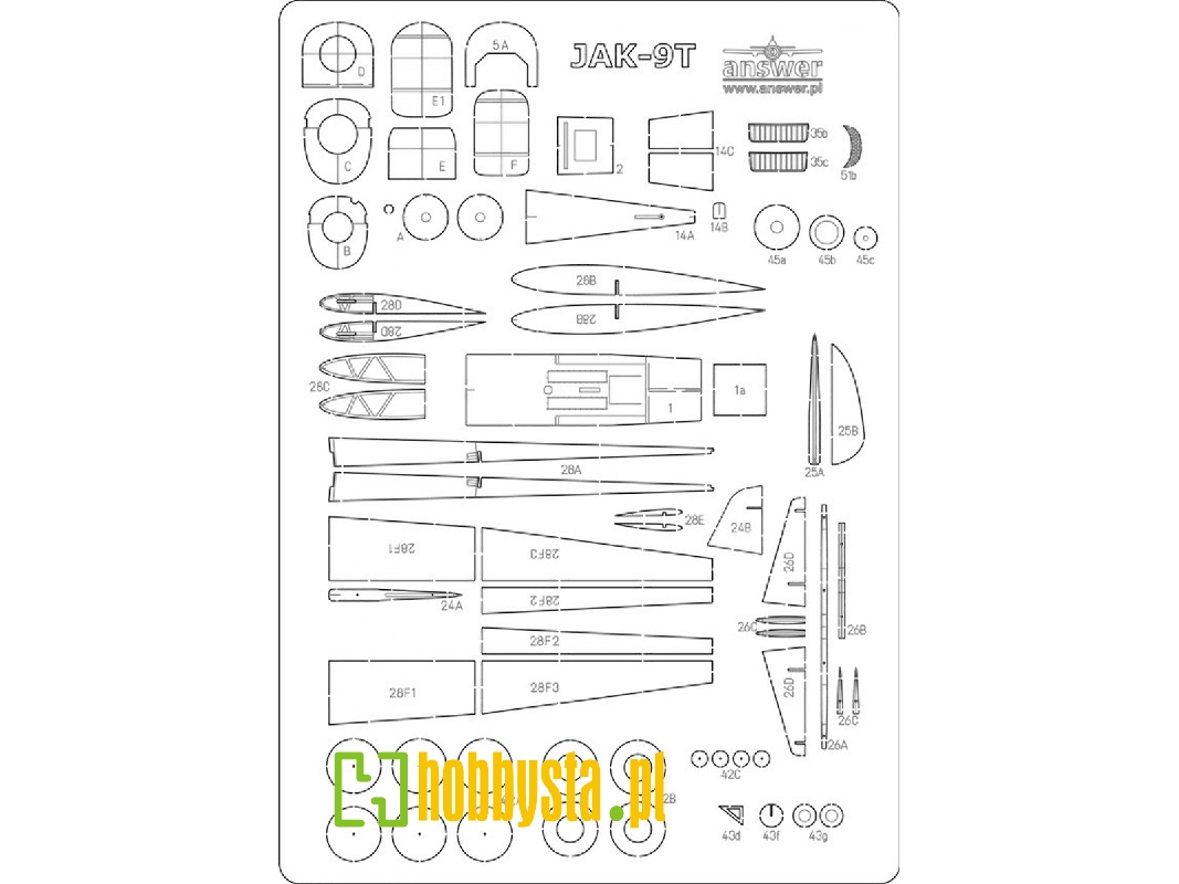 Jak-9t - Szkielet, Detale - zdjęcie 1