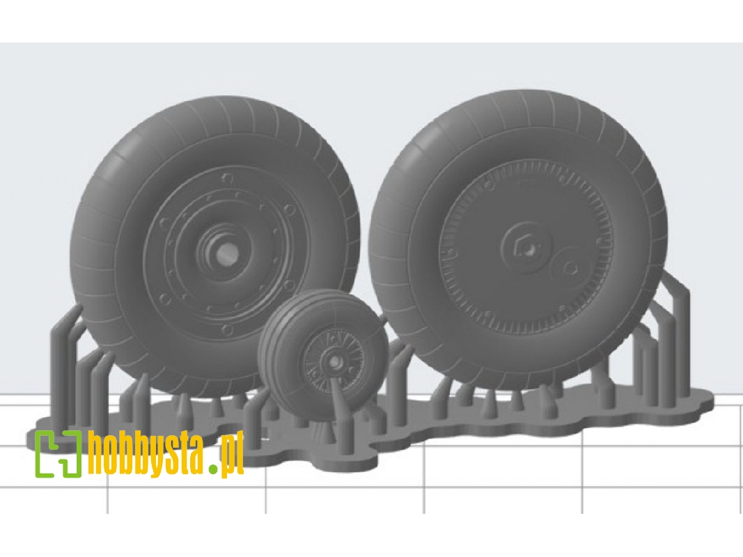 Avia S-99/Cs-199 - Zestaw Kół - zdjęcie 1