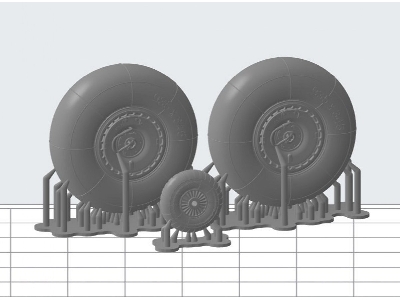 Messerschmitt Bf-110f-2 - Zestaw Kół - zdjęcie 1