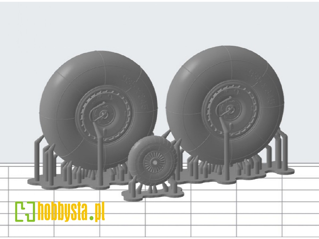 Messerschmitt Bf-110f-2 - Zestaw Kół - zdjęcie 1