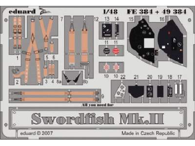  Swordfish Mk. II S. A. 1/48 - Tamiya - blaszki - zdjęcie 1