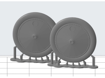Sopwith Strutter / Camel Comic - Zestaw Kół - zdjęcie 1