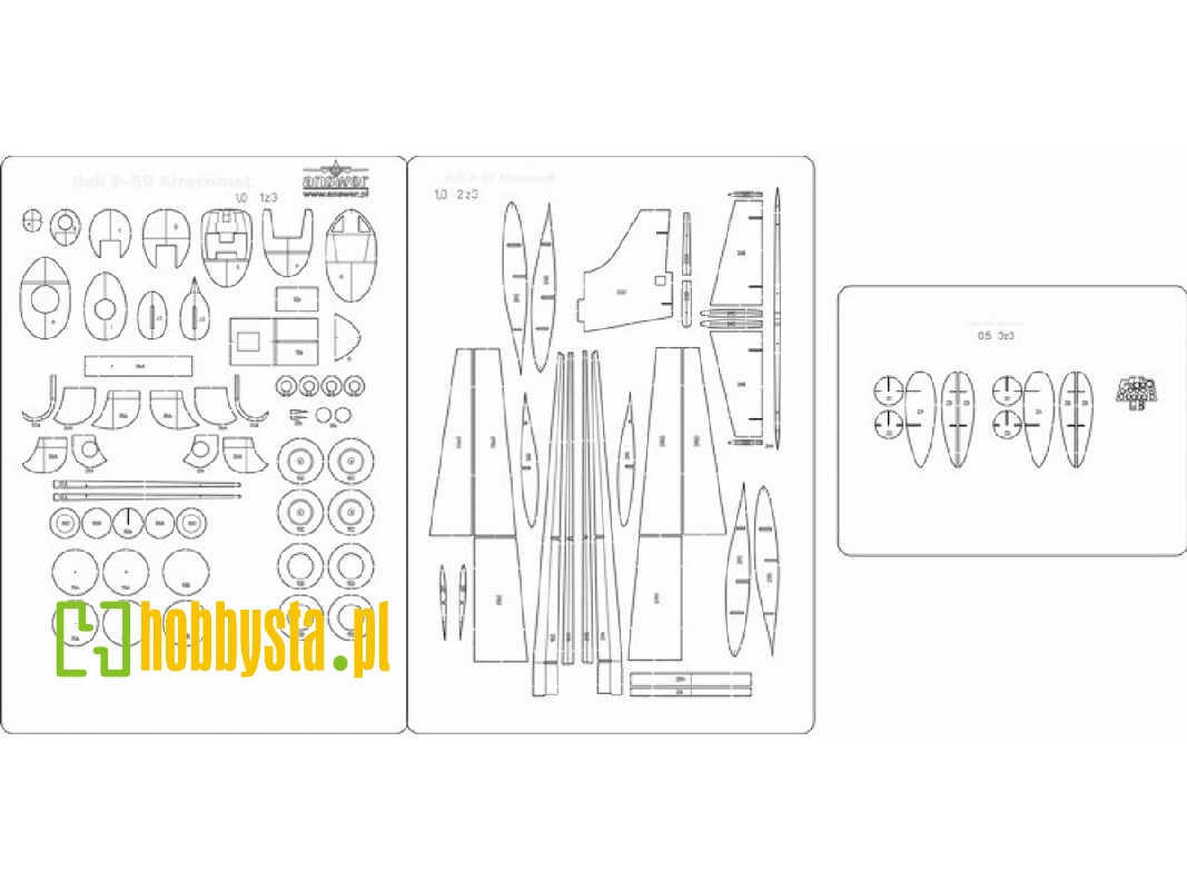 Bell P-59 Airacomet - Szkielet, Detale - zdjęcie 1