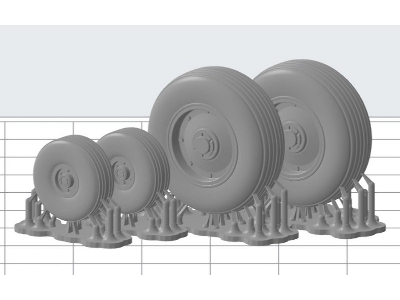 Pzl W-3 Sokół - Zestaw Kół - zdjęcie 1