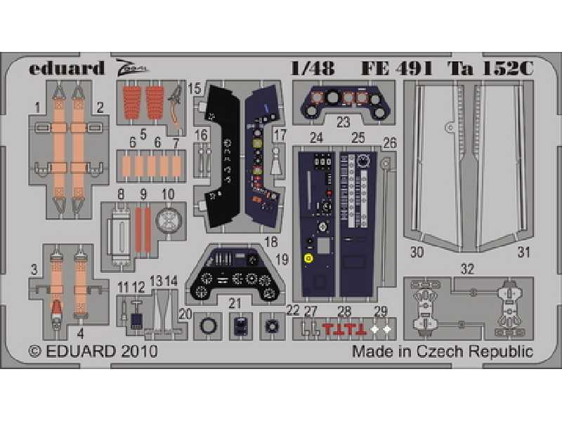 Ta 152C 1/48 - Dragon - blaszki - zdjęcie 1 Ta 152C 1/48 - Dragon - blaszki - zdjęcie 1